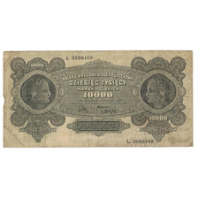 Banknote, Poland, 10,000 Marek, 1922, 1922-03-11, KM:32, VF(30-35)
