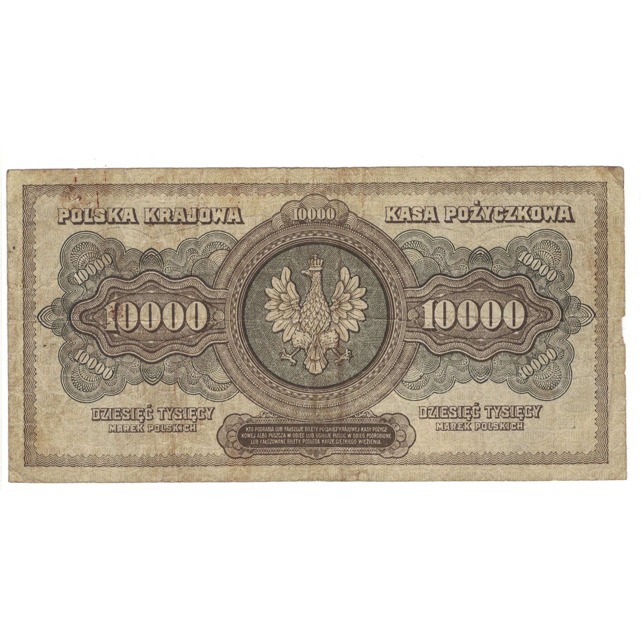 Banknote, Poland, 10,000 Marek, 1922, 1922-03-11, KM:32, VF(30-35)