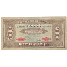 Banknote, Poland, 50,000 Marek, 1922, 1922-10-10, KM:33, EF(40-45)