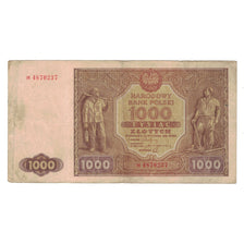 Biljet, Polen, 1000 Zlotych, 1946, 1946-05-15, KM:122, TTB