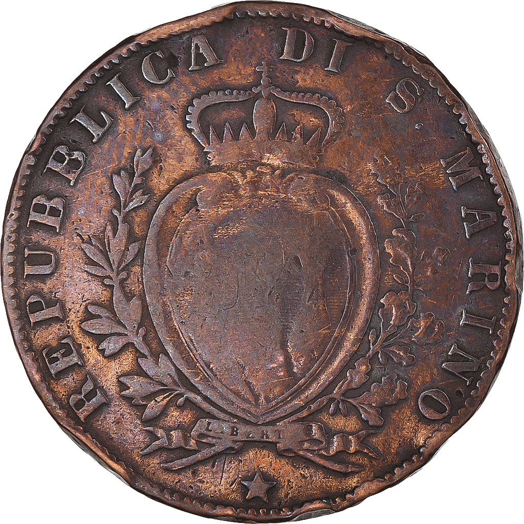 Munten, San Marino, 5 Centesimi, 1894