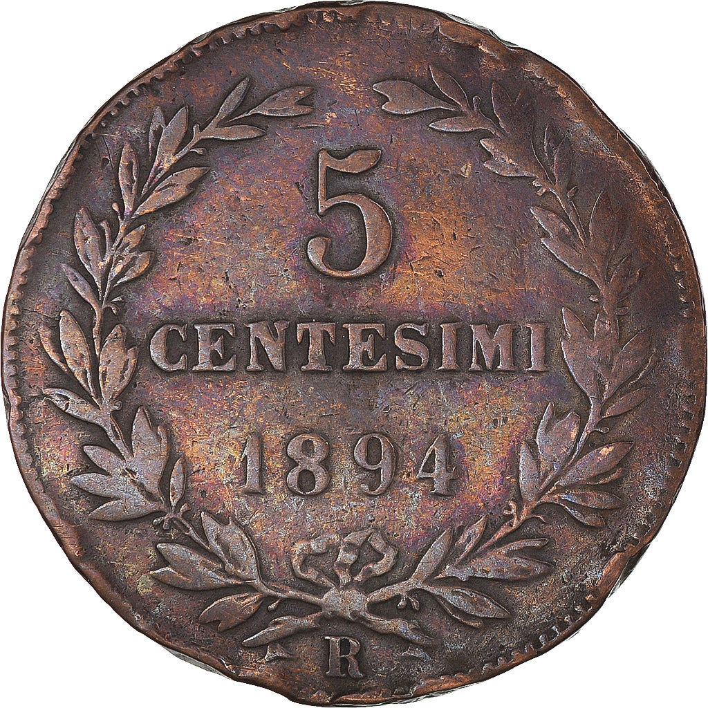 Munten, San Marino, 5 Centesimi, 1894