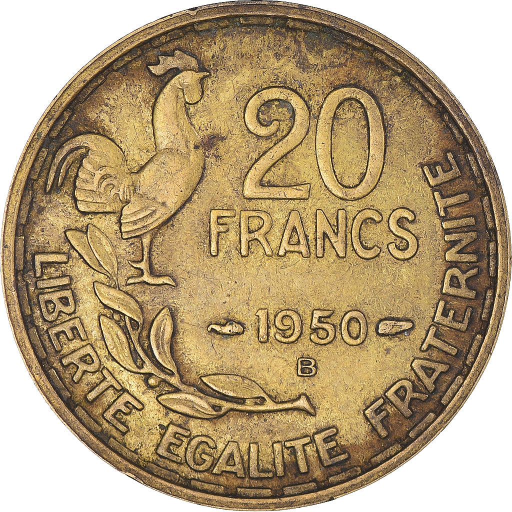 Moneta, Francja, 20 Francs, 1950