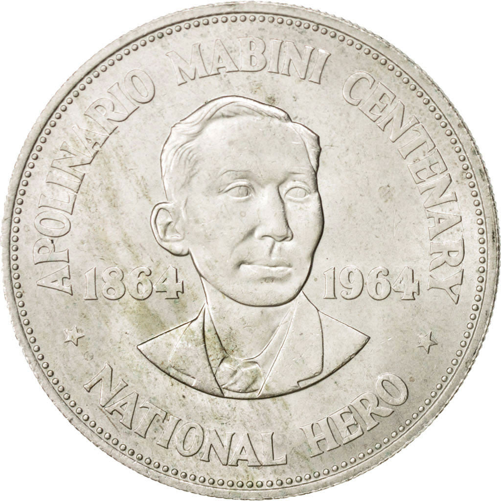Philippines Peso KM:194 MS(60-62) Silver