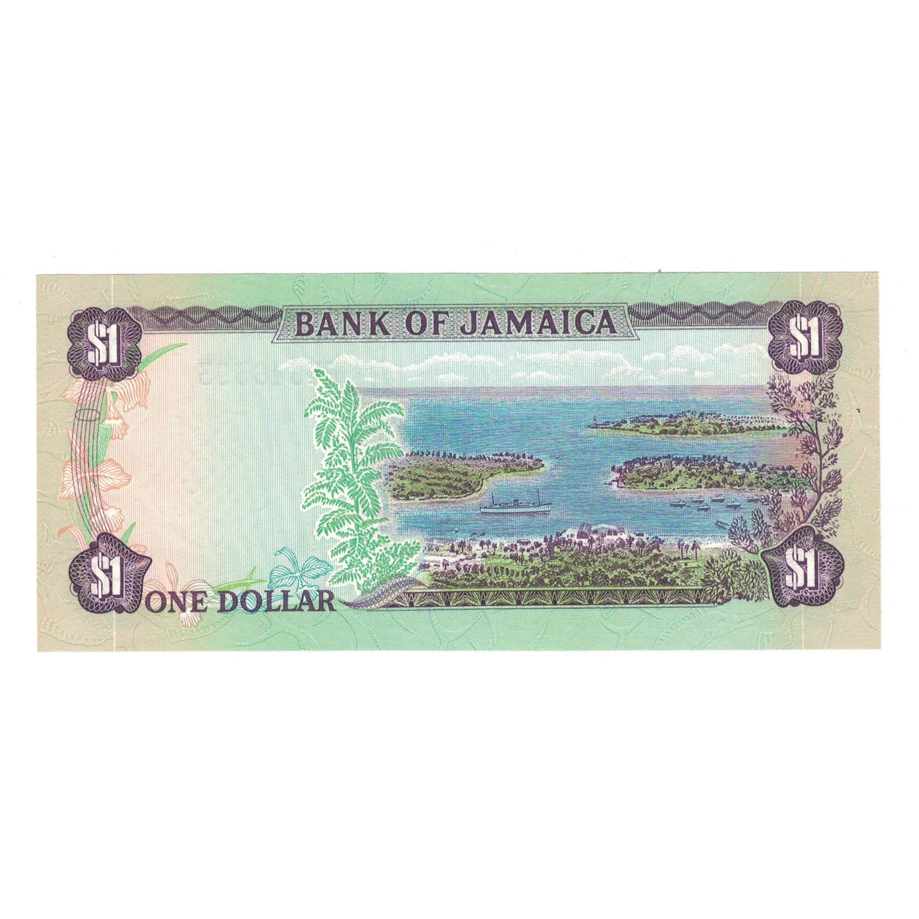 Geldschein, Jamaica, 1 Dollar, KM:64b, UNZ