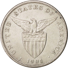 Filippine, Peso, 1904, BB, Argento, KM:168