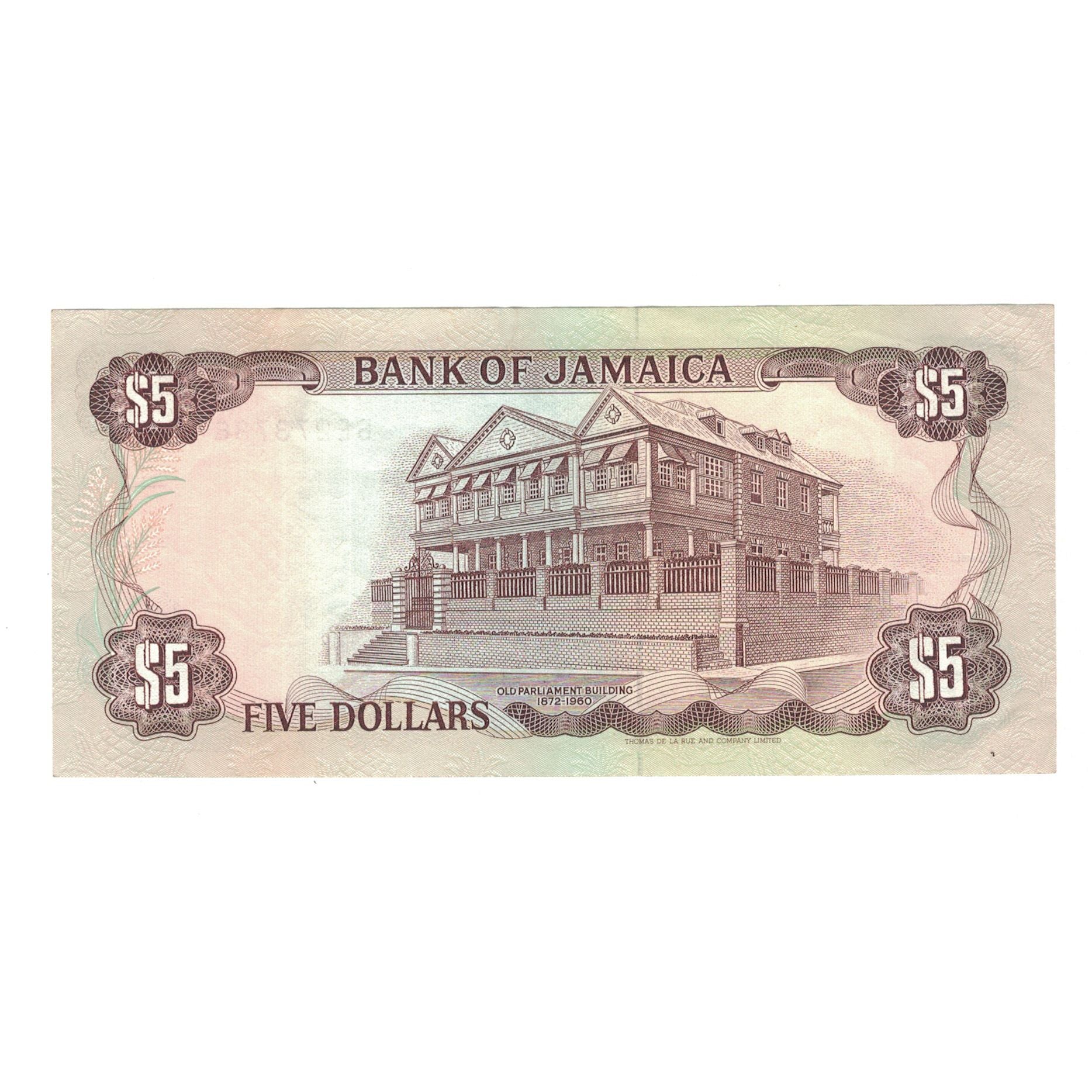 Banknote, Jamaica, 5 Dollars, 1989, 1989-05-01, KM:70c, UNC(63)