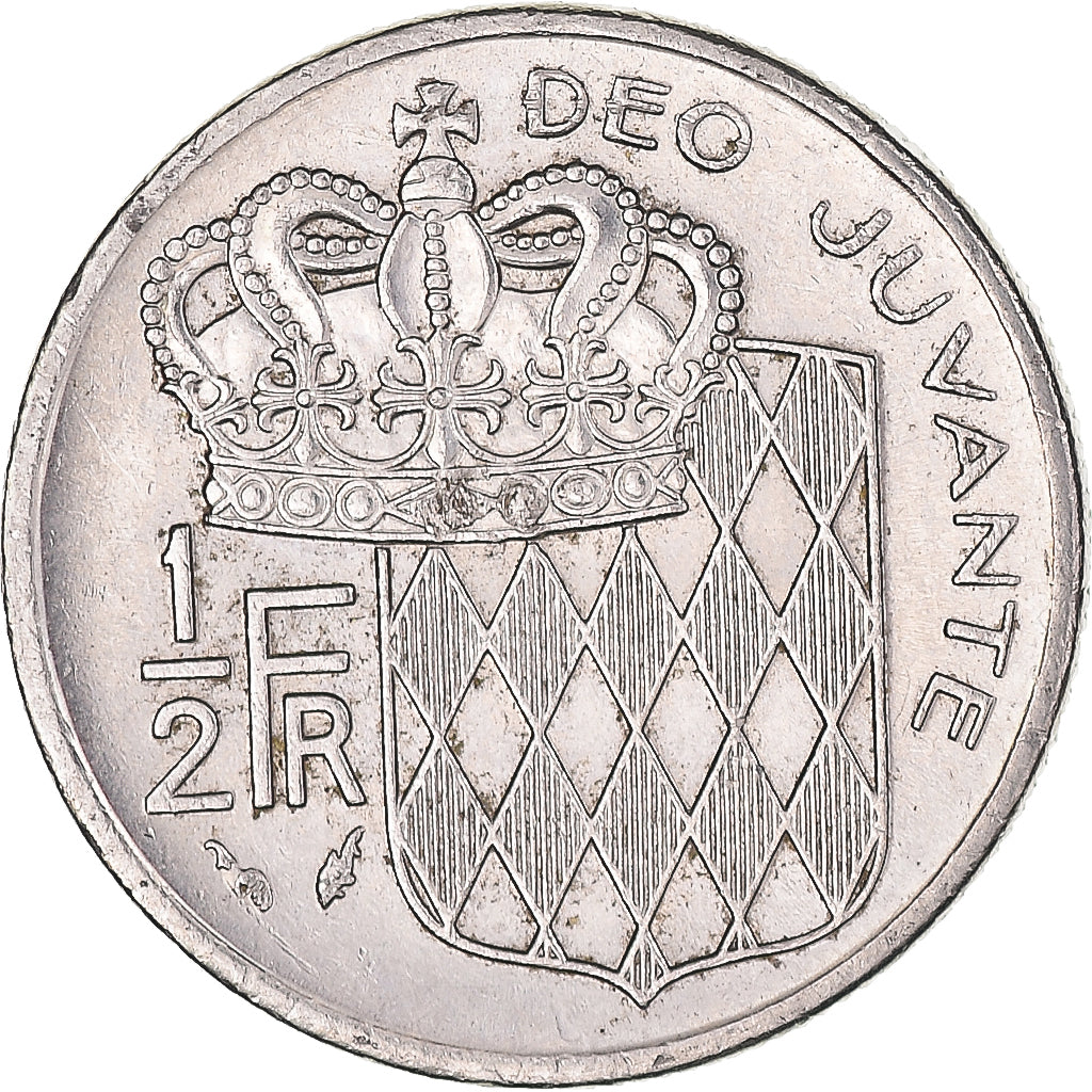 Moneda, Mónaco, 1/2 Franc, 1977