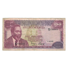 Banknote, Kenya, 100 Shillings, 1976, 1976-07-01, KM:14c, VG(8-10)