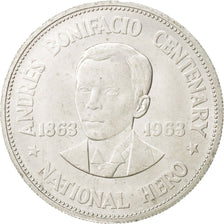 Philippines Peso 1963 KM:193 MS(63) Silver