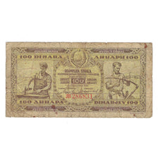 Banknote, Yugoslavia, 100 Dinara, 1946, 1946-05-01, KM:65a, VG(8-10)