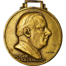 France, Medal, Roger Salengro, Maire de Lille, Simon, AU(50-53), Bronze