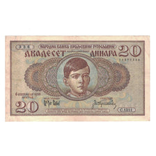 Banknote, Yugoslavia, 20 Dinara, 1936, 1936-09-06, KM:30, EF(40-45)
