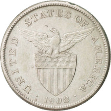 Philippines Peso 1908 KM:172 EF(40-45) Silver