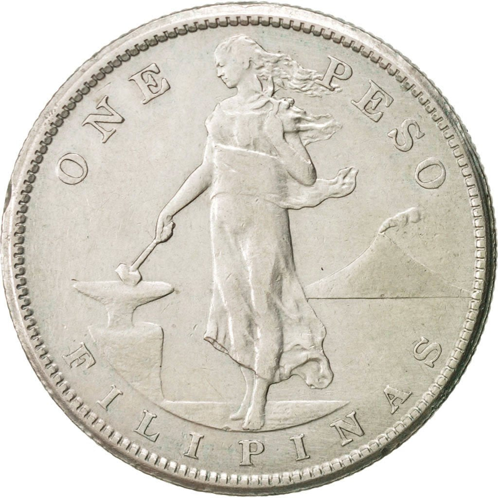 Philippines Peso 1908 KM:172 EF(40-45) Silver