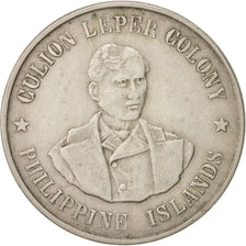 Filippine, CULION ISLAND, Peso, 1925, BB, Rame-nichel, KM:18