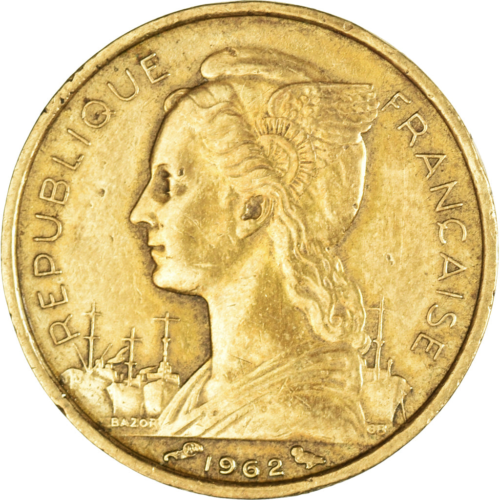 Monnaie, Réunion, 10 Francs, 1962
