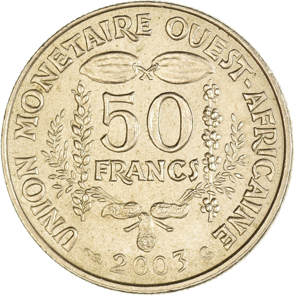 Coin, West African States, 50 Francs, 2003