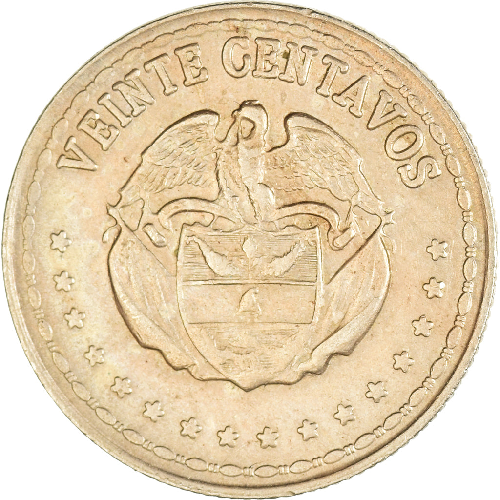 Moneda, Colombia, 20 Centavos, 1966