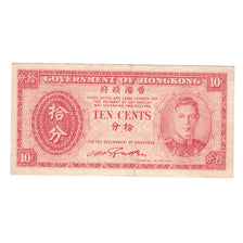 Banknote, Hong Kong, 10 Cents, undated (1945), KM:323, EF(40-45)