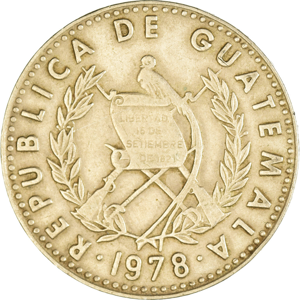 Moneda, Guatemala, 25 Centavos, 1978