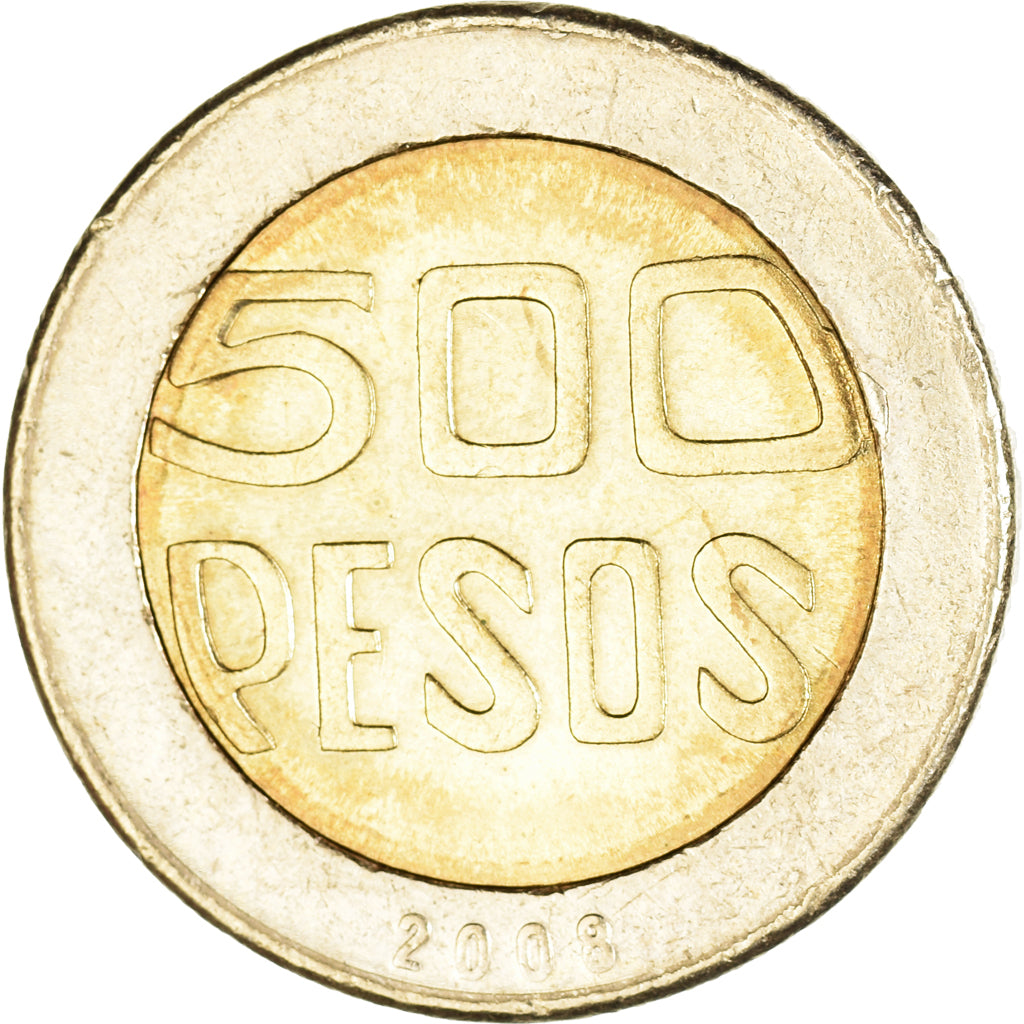 Moneta, Colombia, 500 Pesos, 2008