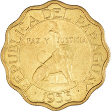 Coin, Paraguay, 15 Centimos, 1953