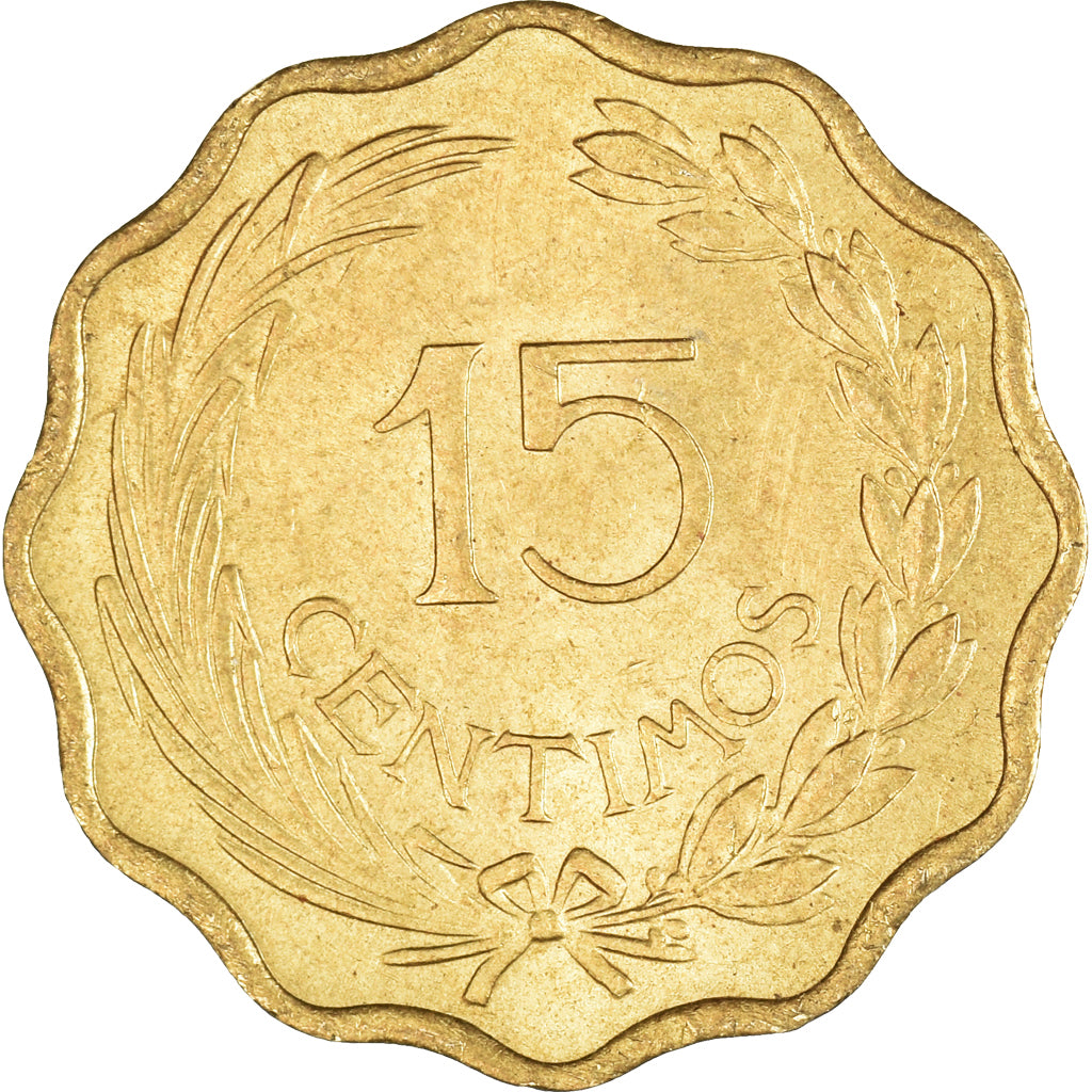 Coin, Paraguay, 15 Centimos, 1953