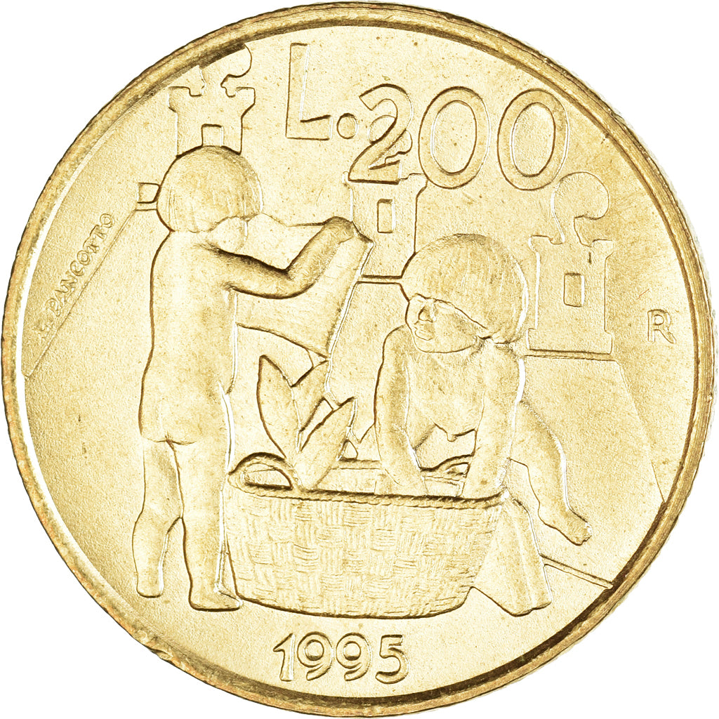 Münze, San Marino, 200 Lire, 1995