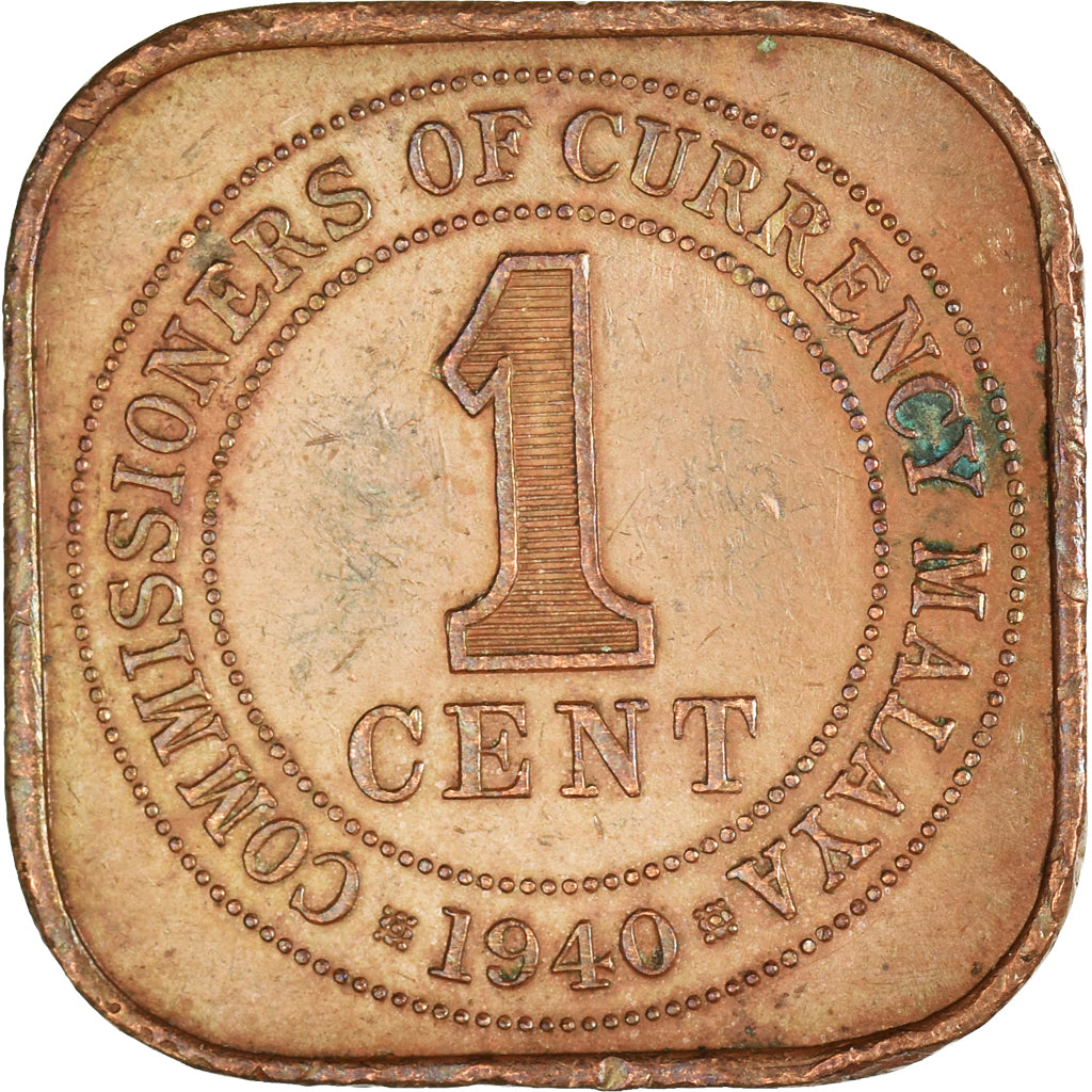 Moneta, MALEZJA, Cent, 1940