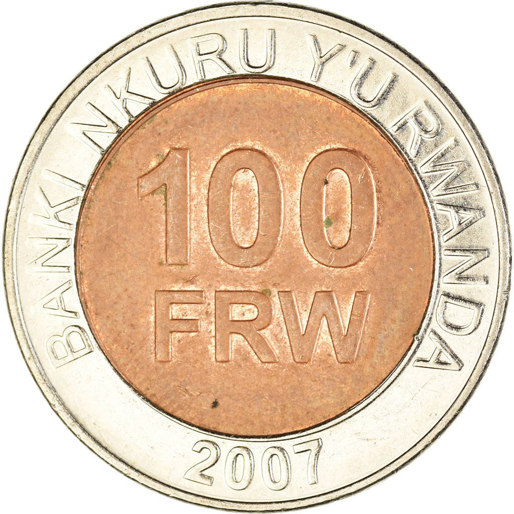 Monnaie, Rwanda, 100 Francs, 2007