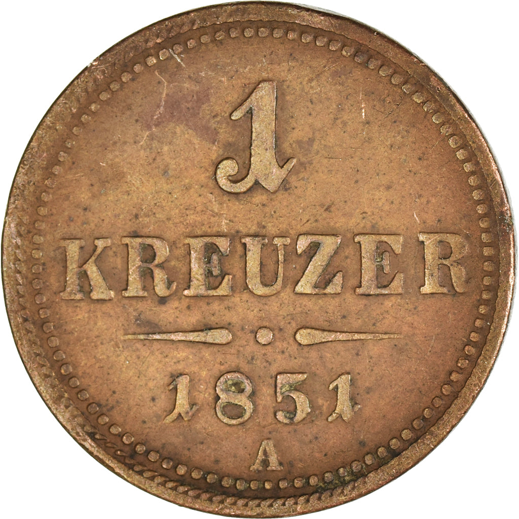Coin, Austria, Kreuzer, 1851