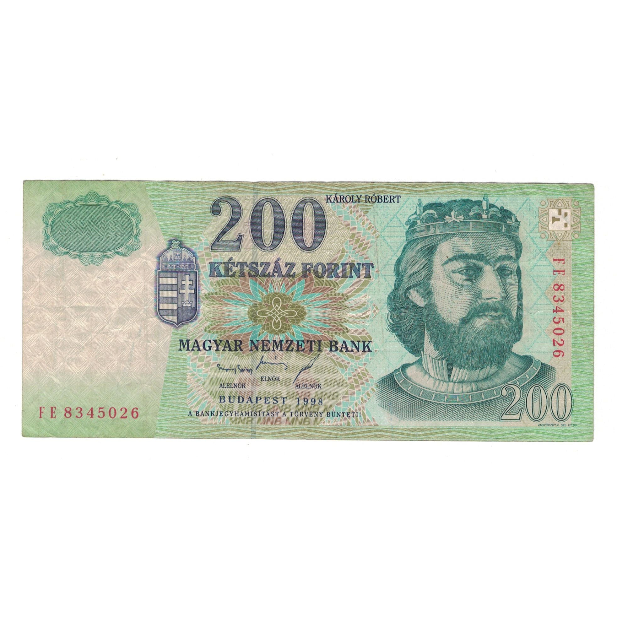 Geldschein, Ungarn, 200 Forint, 1998, KM:178a, UNZ