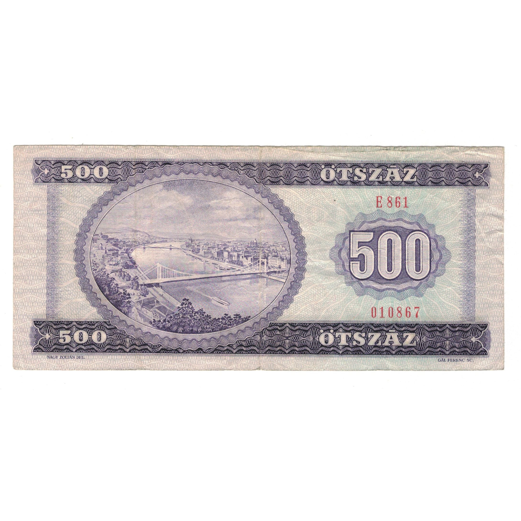 Banconote, Ungheria, 500 Forint, 1990, 1990-07-31, KM:175a, BB