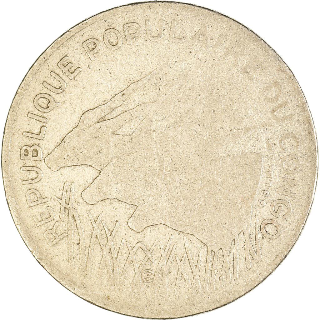 Moneda, Congo, 100 Francs, 1975