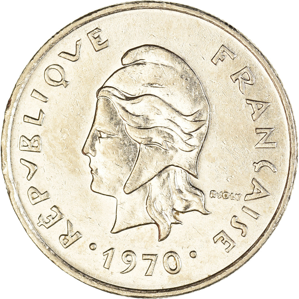 Moneta, Nowe Hebrydy, 10 Francs, 1970