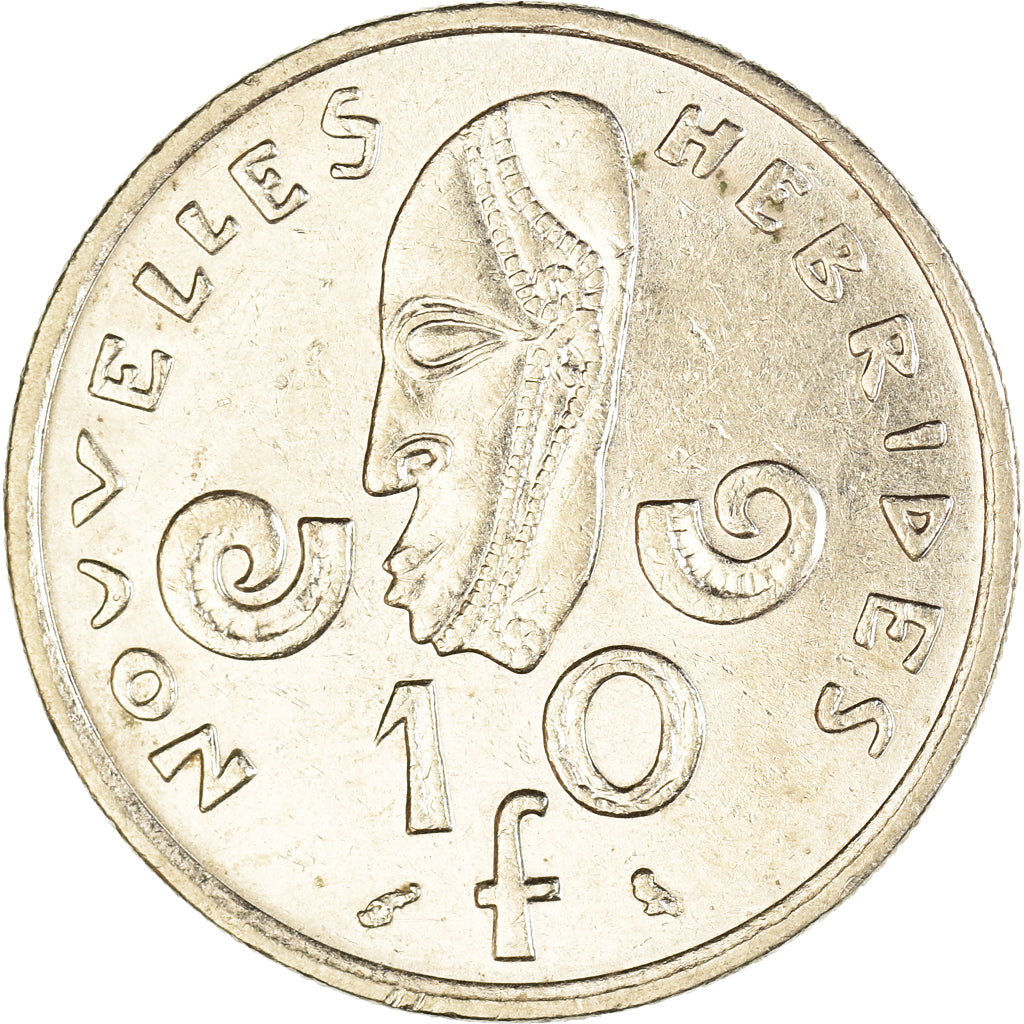 Moneta, Nowe Hebrydy, 10 Francs, 1970
