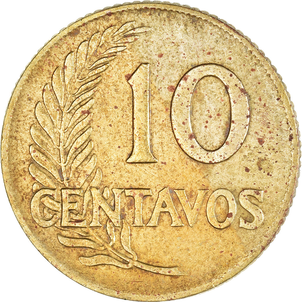 Monnaie, Pérou, 10 Centavos, 1957