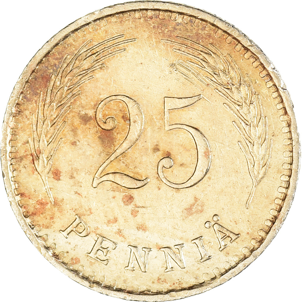 Münze, Finnland, 25 Penniä, 1938