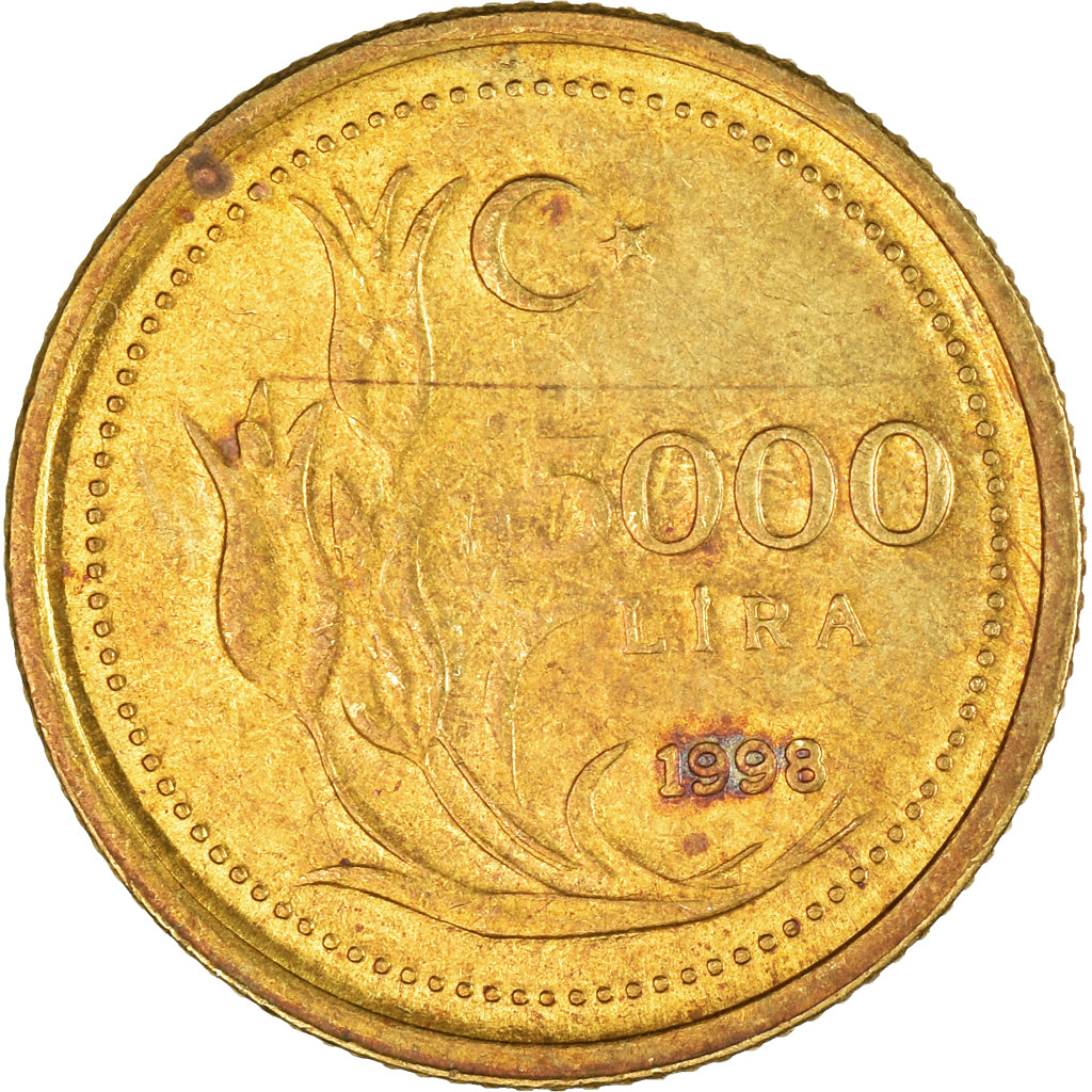 Moneta, Turchia, 5000 Lira, 1998