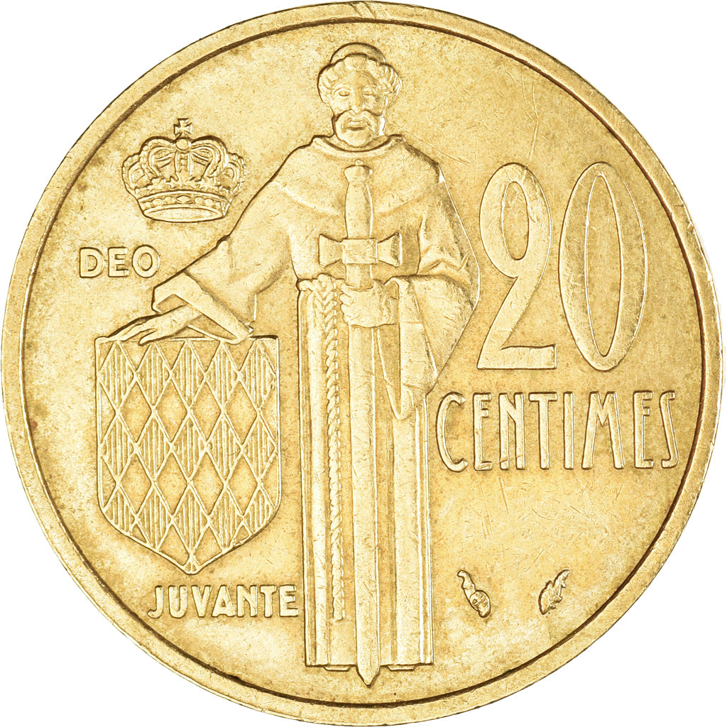 Moeda, Mónaco, 20 Centimes, 1976