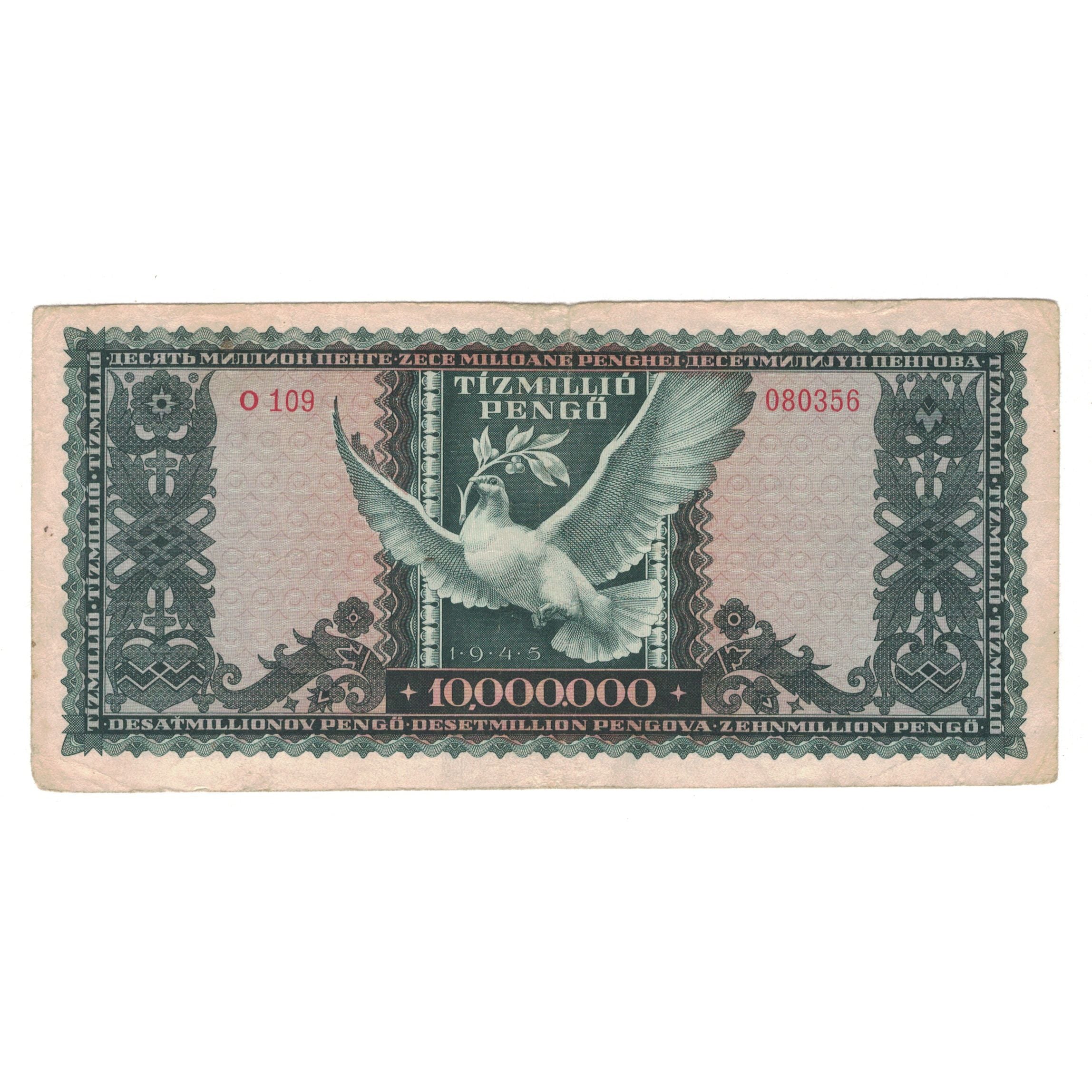 Geldschein, Ungarn, 10,000,000 Pengö, 1945, 1945-11-16, KM:123, SS