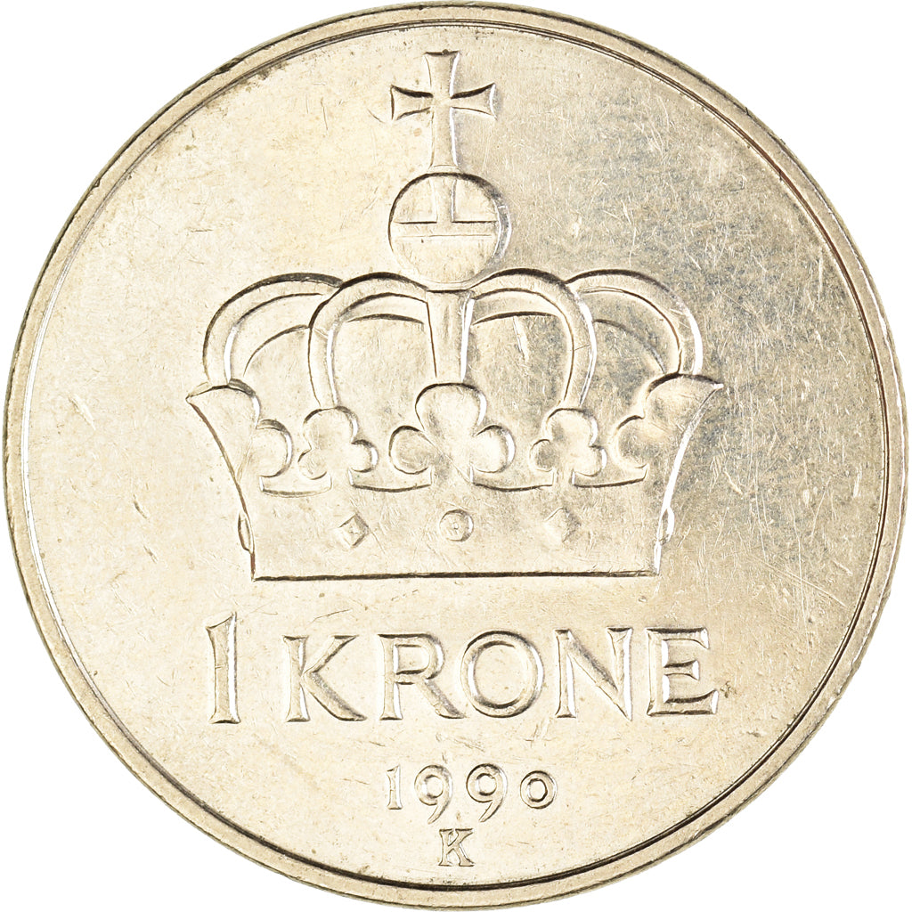 Moneta, Norwegia, Krone, 1990