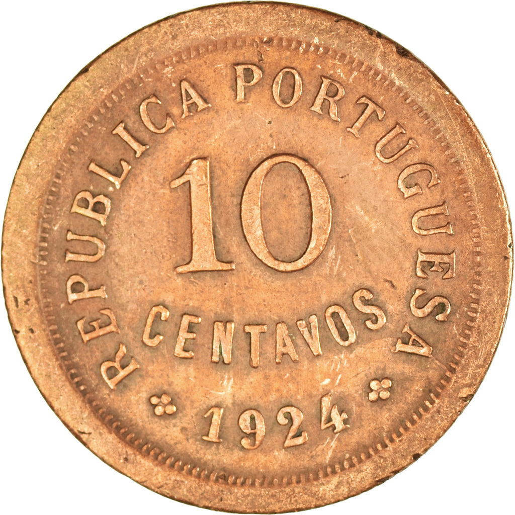 Monnaie, Portugal, 10 Centavos, 1924