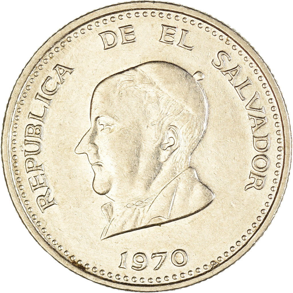 Monnaie, Salvador, 25 Centavos, 1970