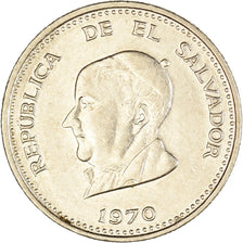 Coin, El Salvador, 25 Centavos, 1970