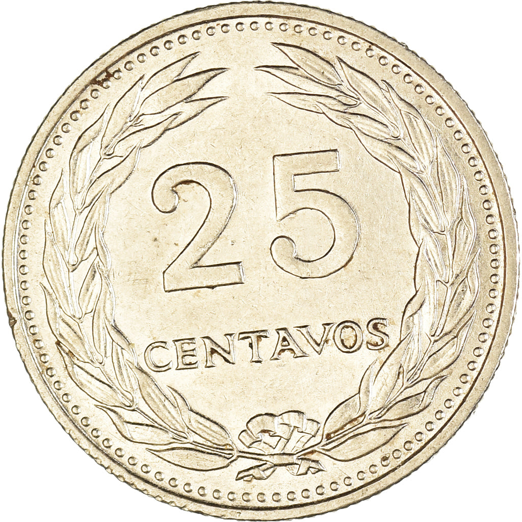 Monnaie, Salvador, 25 Centavos, 1970