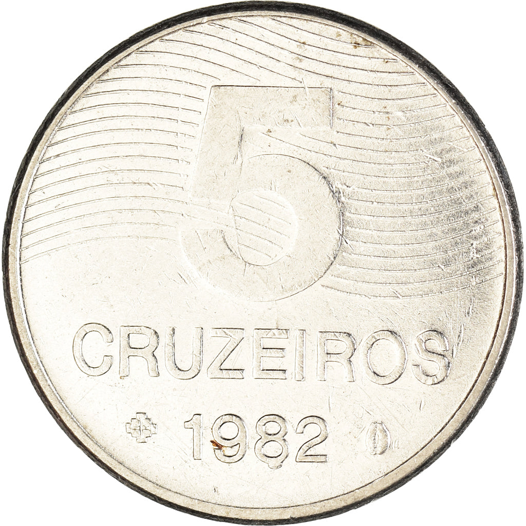 Coin, Brazil, 5 Cruzeiros, 1982