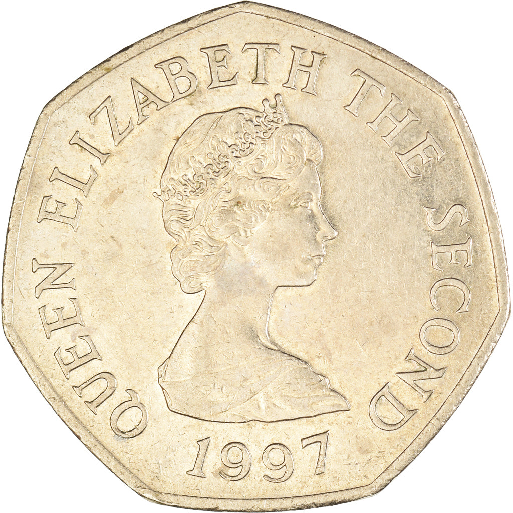 Moneta, Jersey, 50 Pence, 1997