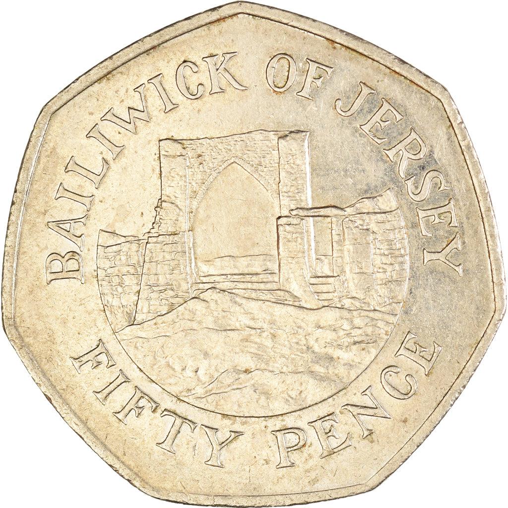 Moneta, Jersey, 50 Pence, 1997